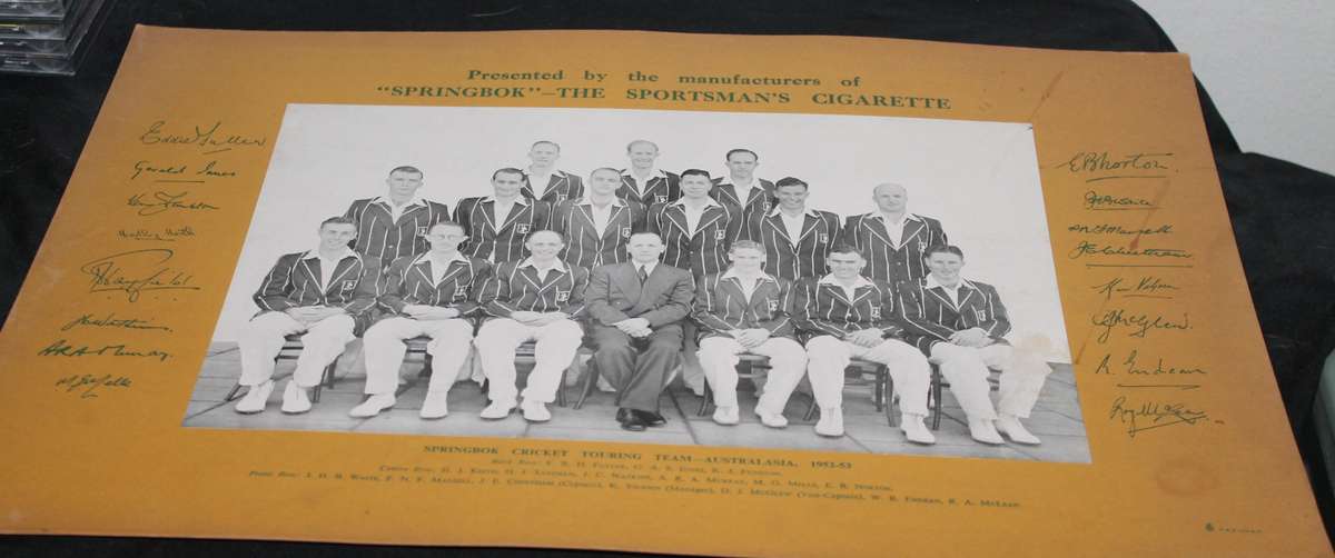 Springbok Cricket Touring Team Australia 1952-1953 On Board