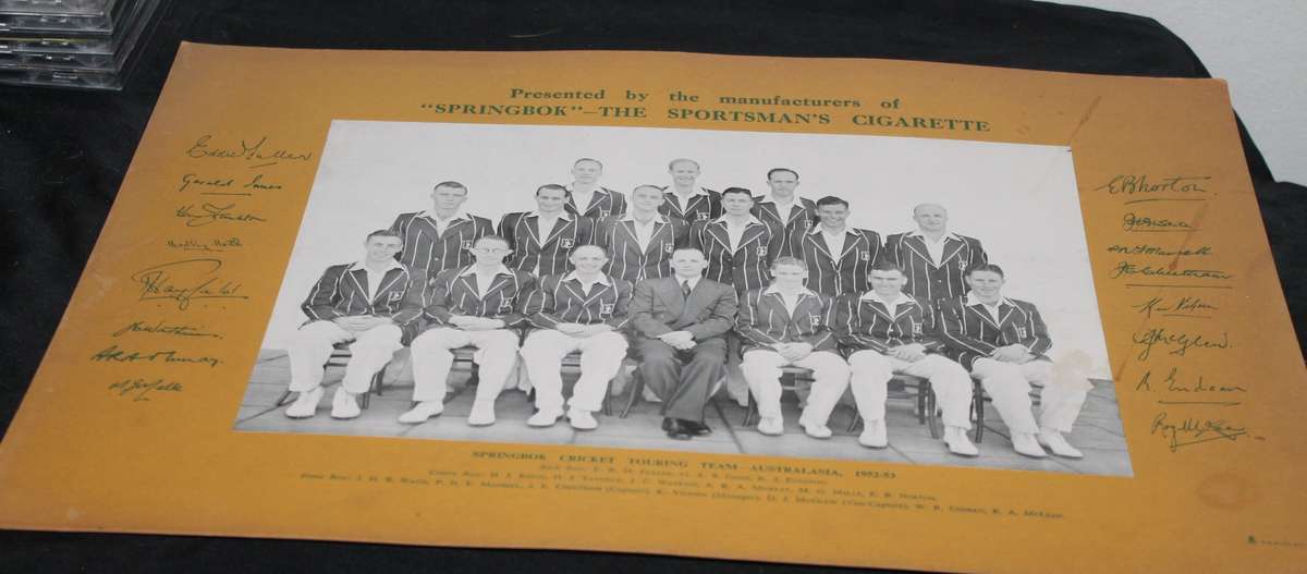 Springbok Cricket Touring Team Australia 1952-1953 On Board