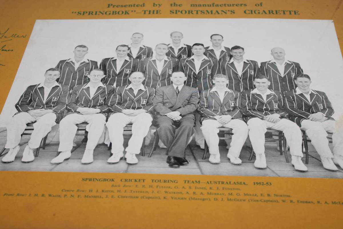 Springbok Cricket Touring Team Australia 1952-1953 On Board