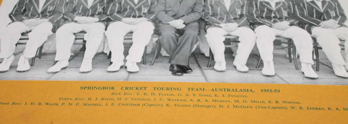 Springbok Cricket Touring Team Australia 1952-1953 On Board