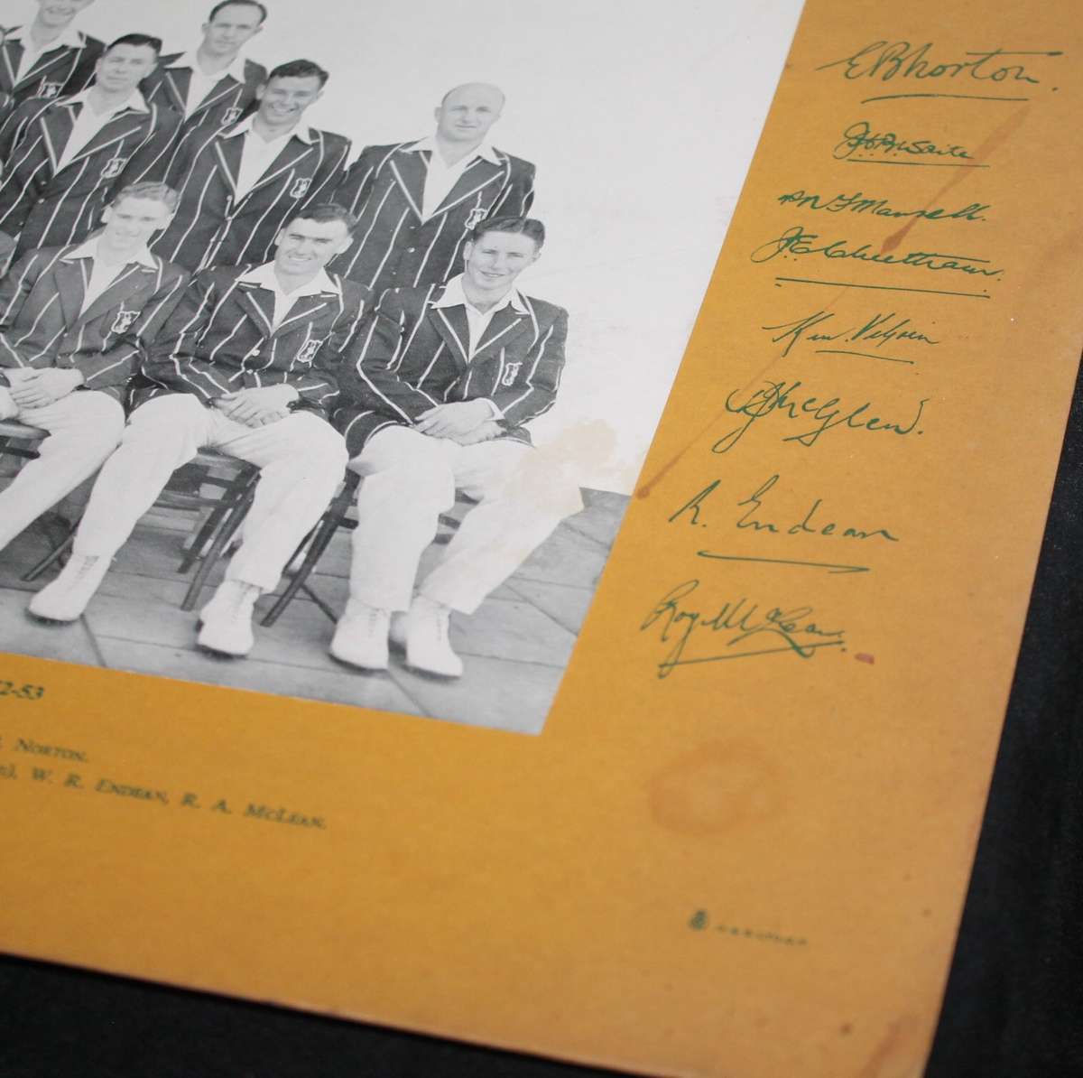 Springbok Cricket Touring Team Australia 1952-1953 On Board