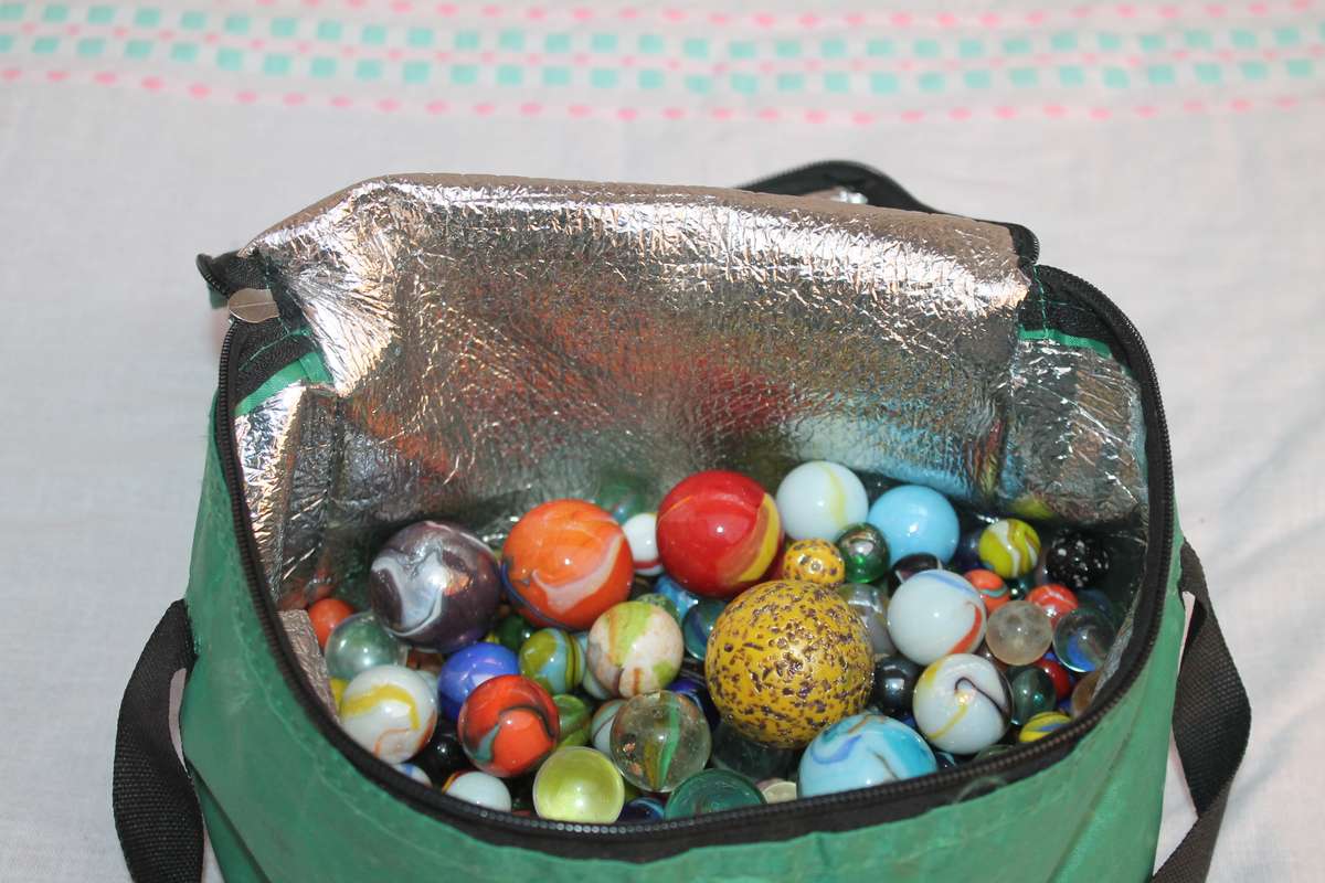 Bag of colored Marbles