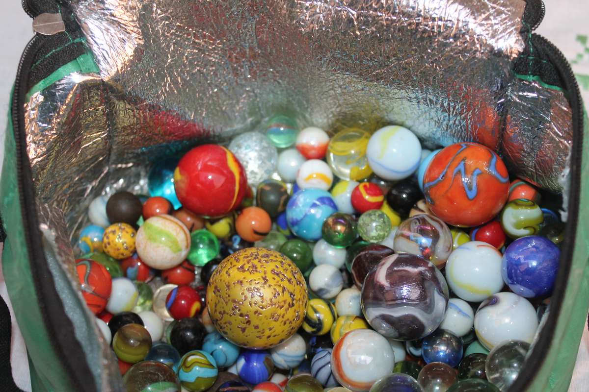 Bag of colored Marbles