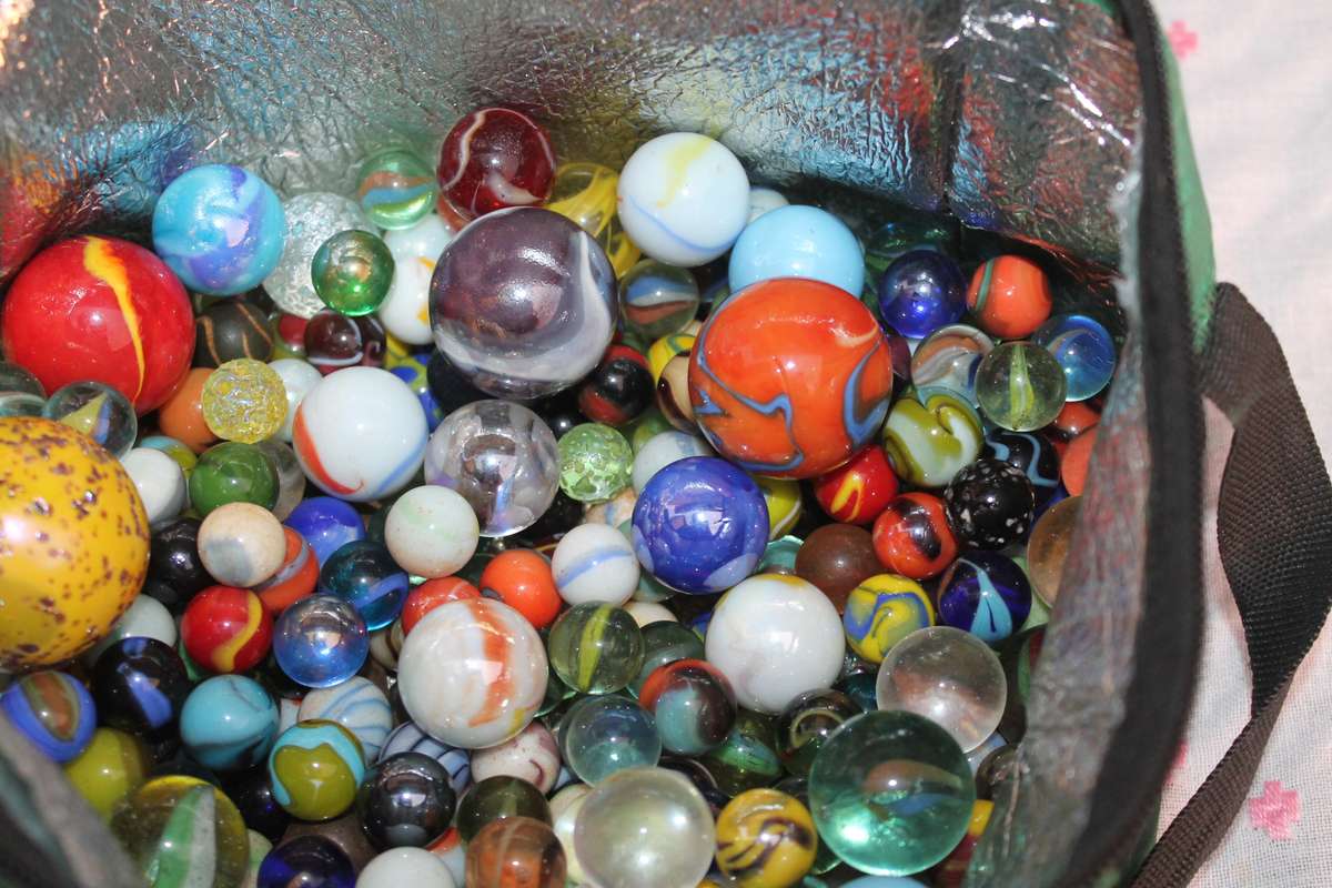 Bag of colored Marbles