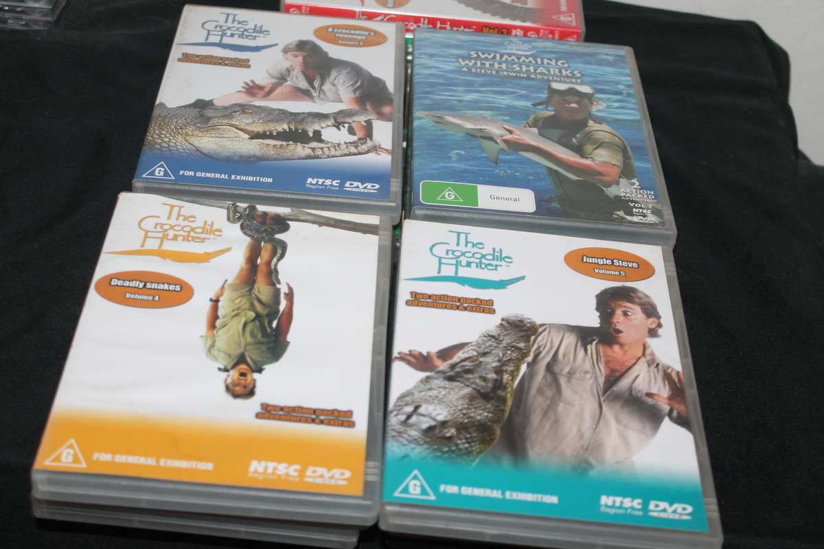 15 Steve Irwin Crocodile Hunter DVD's Vol 1 to 14