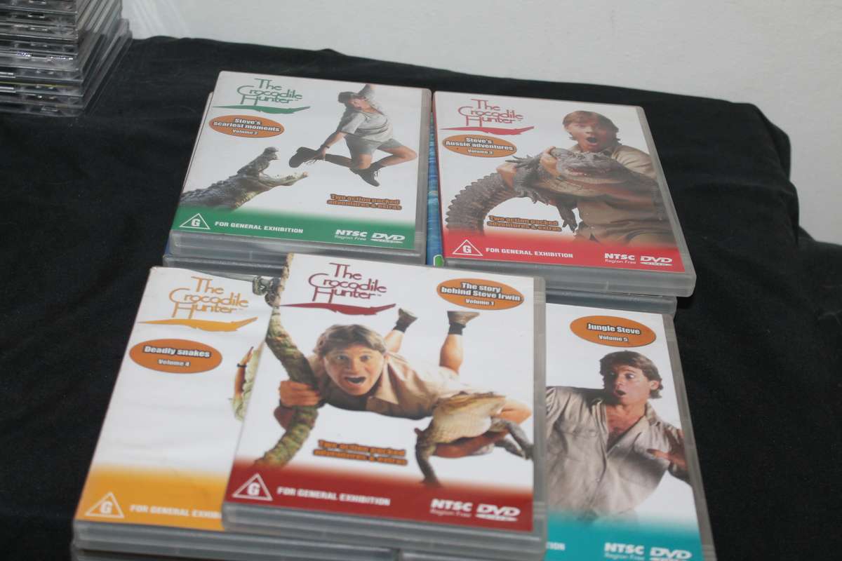 15 Steve Irwin Crocodile Hunter DVD's Vol 1 to 14