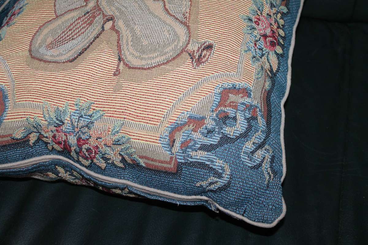 3 Vintage Tapestry Throw Cushions