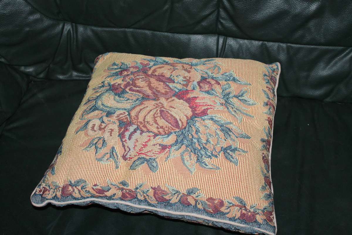 3 Vintage Tapestry Throw Cushions