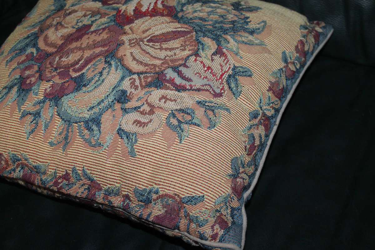 3 Vintage Tapestry Throw Cushions