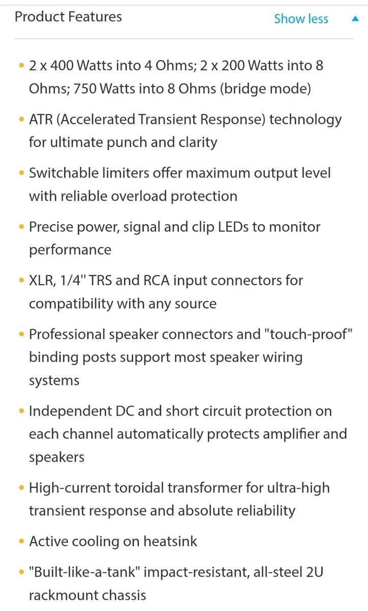 Behringer KM-750 stereo power amplifier