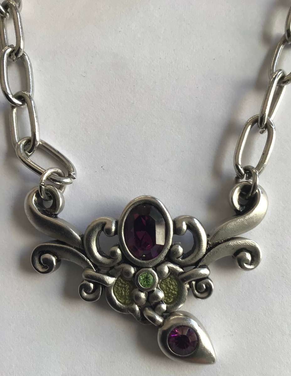 Pewter Necklace with matching earrings