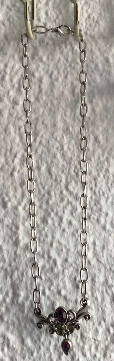 Pewter Necklace with matching earrings