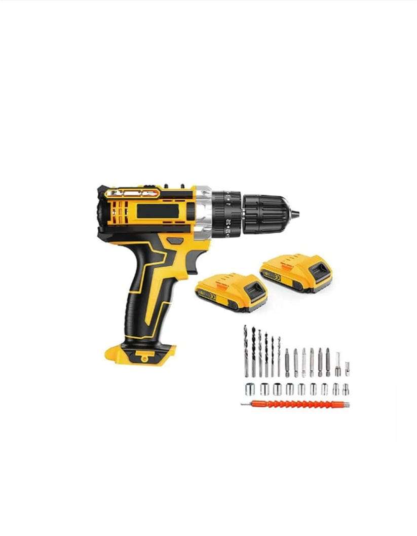 Rechargeable Lithium-Ion Hammer Drill and Screwdriver Set 21V