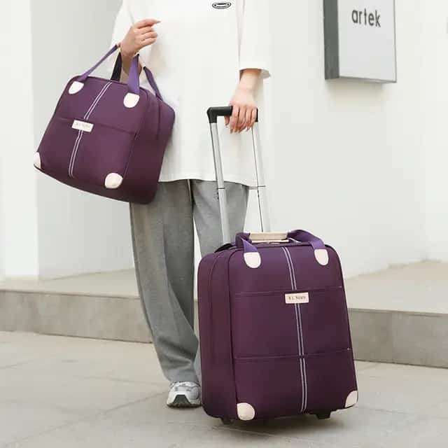 Wheeled Oxford Cloth Luggage, Hand Washable - Multipurpose Suitcase Set