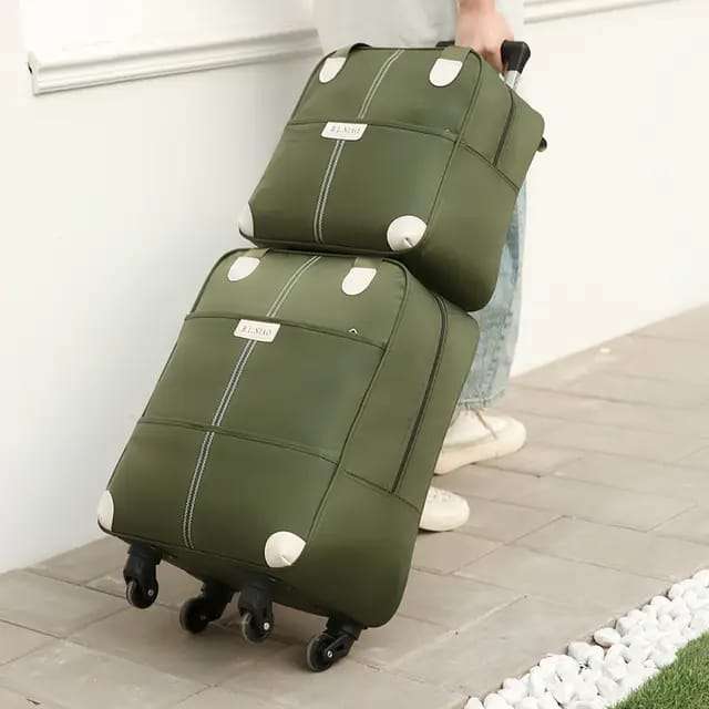 Wheeled Oxford Cloth Luggage, Hand Washable - Multipurpose Suitcase Set