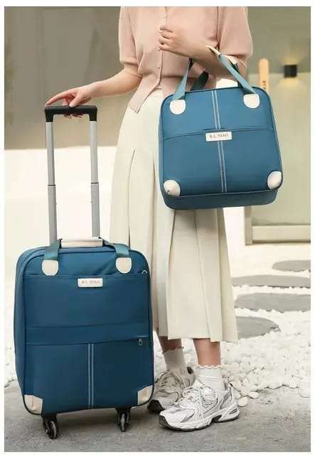 Wheeled Oxford Cloth Luggage, Hand Washable - Multipurpose Suitcase Set