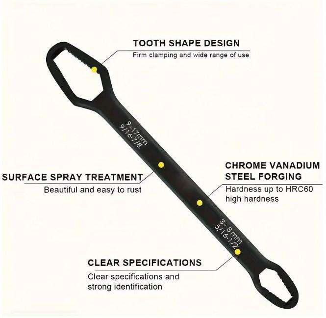 Double Ended Wrench Tool 3 To 17mm