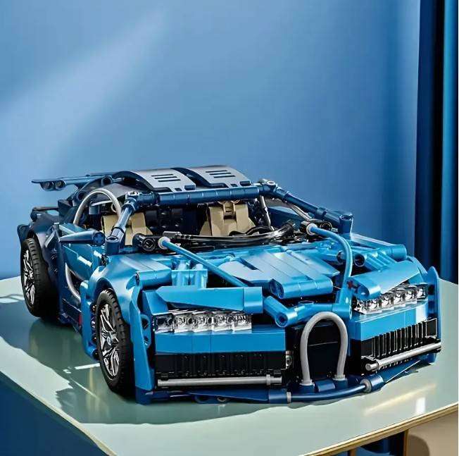 1-14 Scale Bugatti Chiron Look Alike Assembly Kit - 4130 Pieces