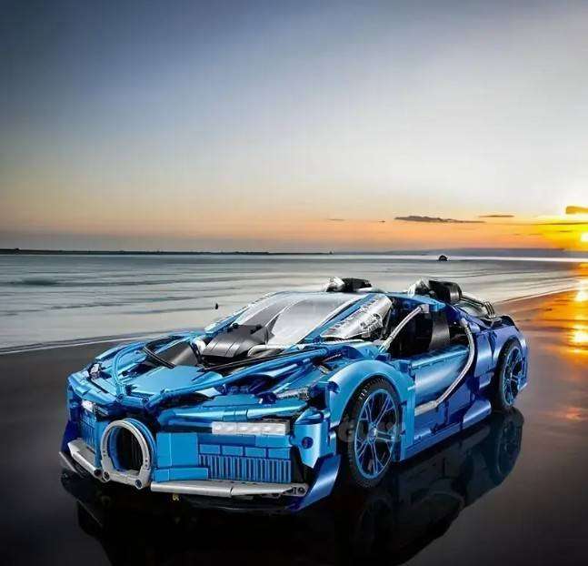 1-14 Scale Bugatti Chiron Look Alike Assembly Kit - 4130 Pieces