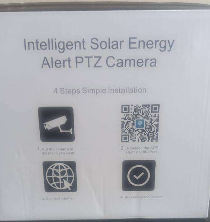 4G Outdoor Solar Camera with Dual Lens - V380 Pro App