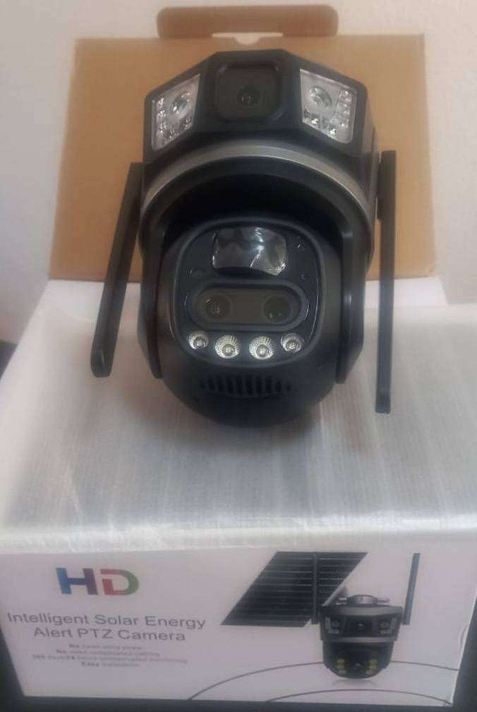 4G Outdoor Solar Camera with Dual Lens - V380 Pro App