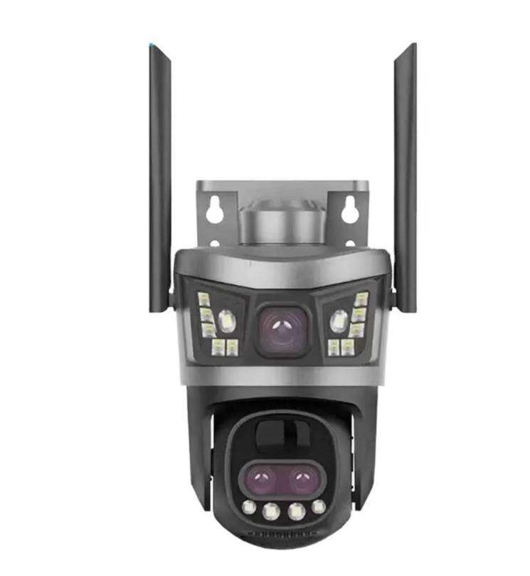 4G Outdoor Solar Camera with Dual Lens - V380 Pro App