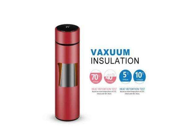 500ml Smart Vacuum Insulated Flask with LED Temperature Display-Black