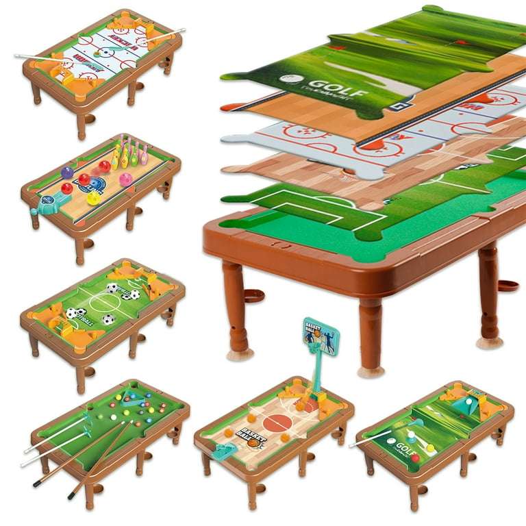 6-in-1 Multi Game Table for Kids
