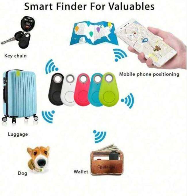 Smart Key Holder/Gps Tracker Anti-lost Tag - White