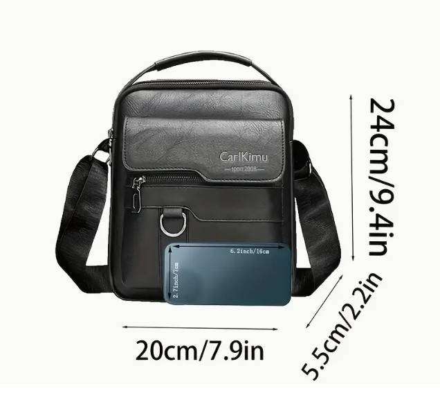 Faux Leather Men's Luxury Shoulder Bag