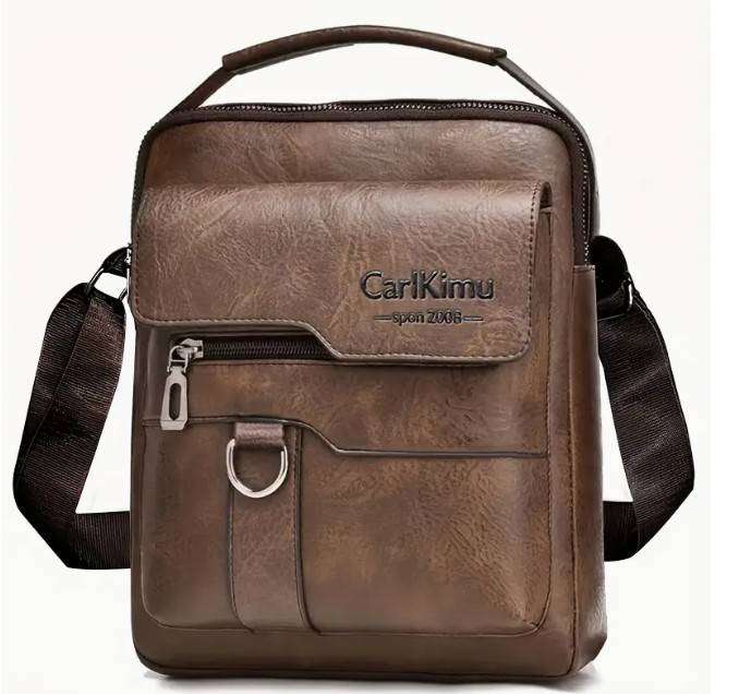 Faux Leather Men's Luxury Shoulder Bag