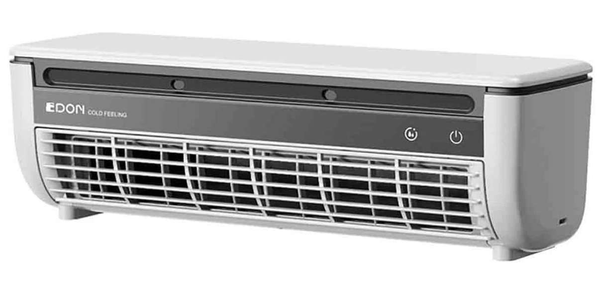 Portable Wireless Air Conditioner Fan - Rechargeable - Gray