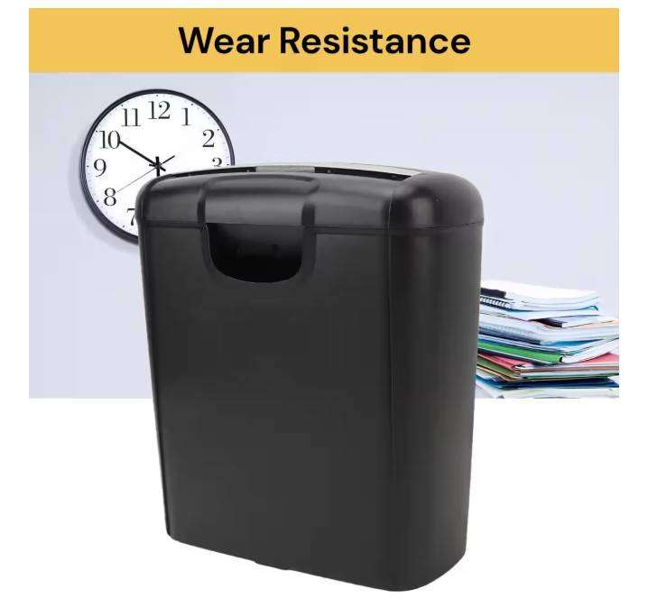 5-6 Sheet Strip Cut Paper and Credit Card Shredder for Business & Home Office Use with Paper Reverse