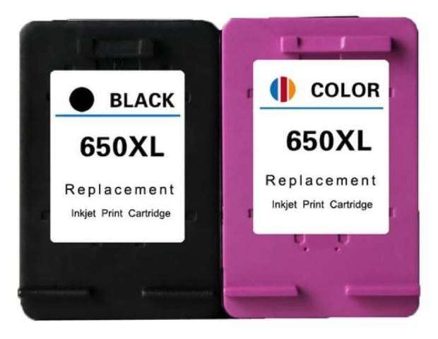 Compatible HP 650XL Black & Colour Ink Cartridge Set
