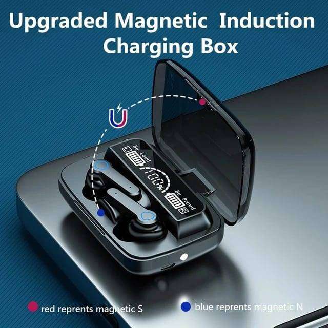 M19 TWS Earbuds, Noise Cancelling, Voice Control, Built-in Microphone, Wireless.