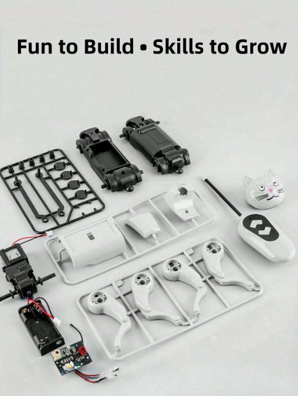 DIY Mechanical Robot Dog and Cat Kit Remote Control Walking Toy