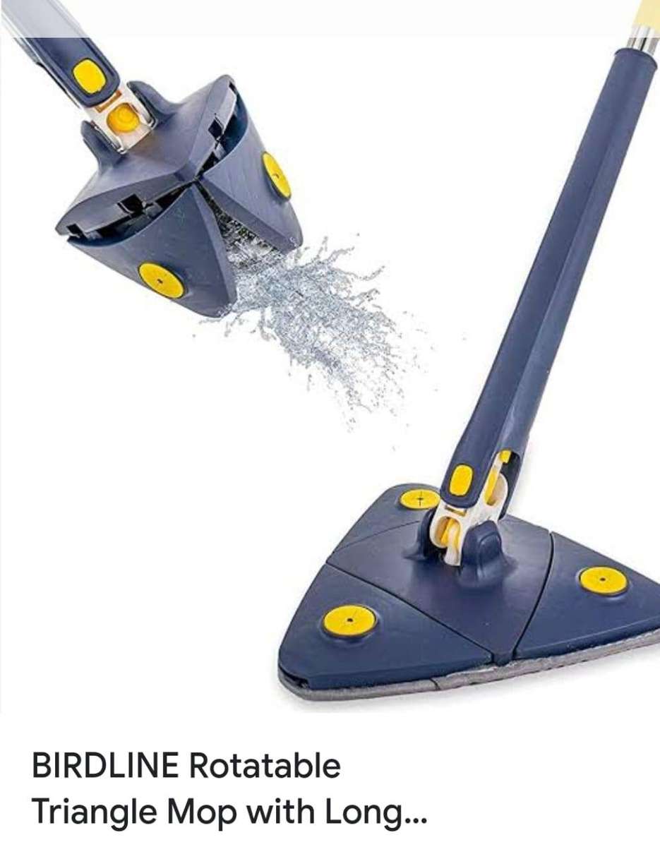 Extendable Triangle Squeegee Cleaning Mop