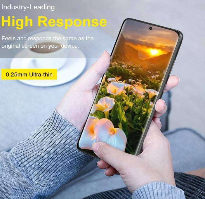 Galaxy S20 Ultra Tempered Glass Screen Protector - Black