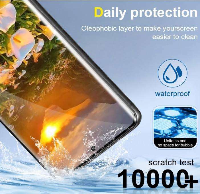Galaxy S20 Ultra Tempered Glass Screen Protector - Black