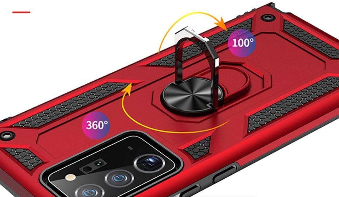 Navy Blue - Ring Stand Armor Phone Case For Samsung A72 or A52