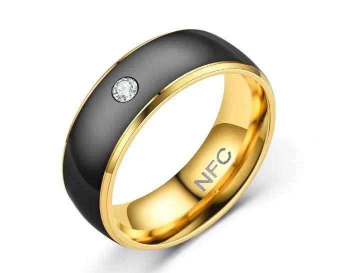NFC Ring - Size 13 - Black & Silver