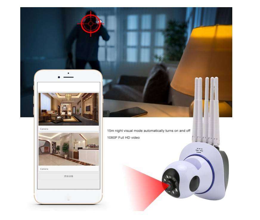Smart Home Security Camera WIFI Wireless with 2-Way Communication
