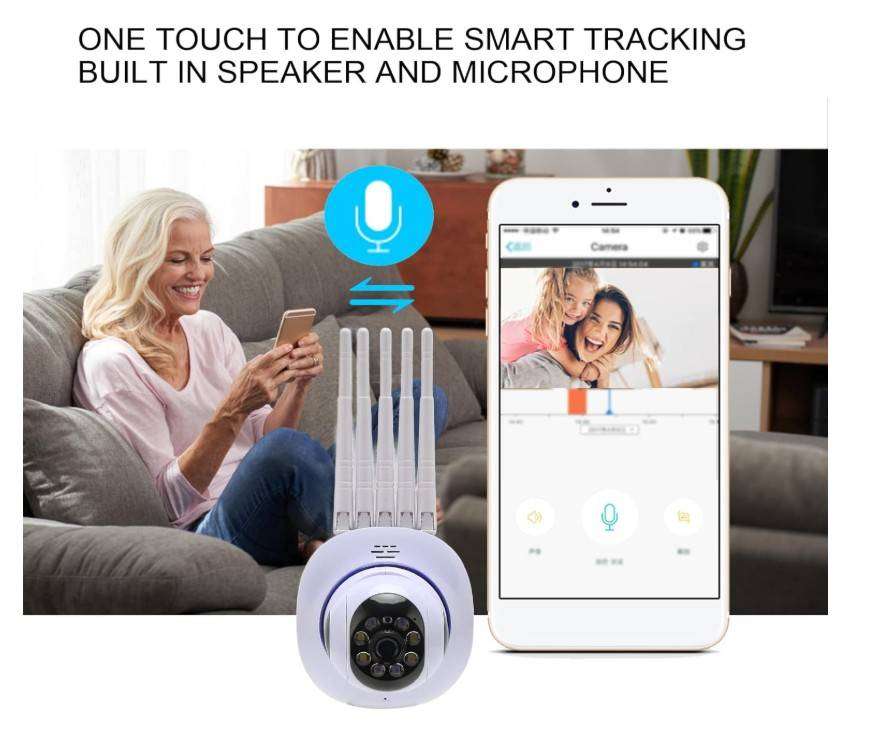 Smart Home Security Camera WIFI Wireless with 2-Way Communication