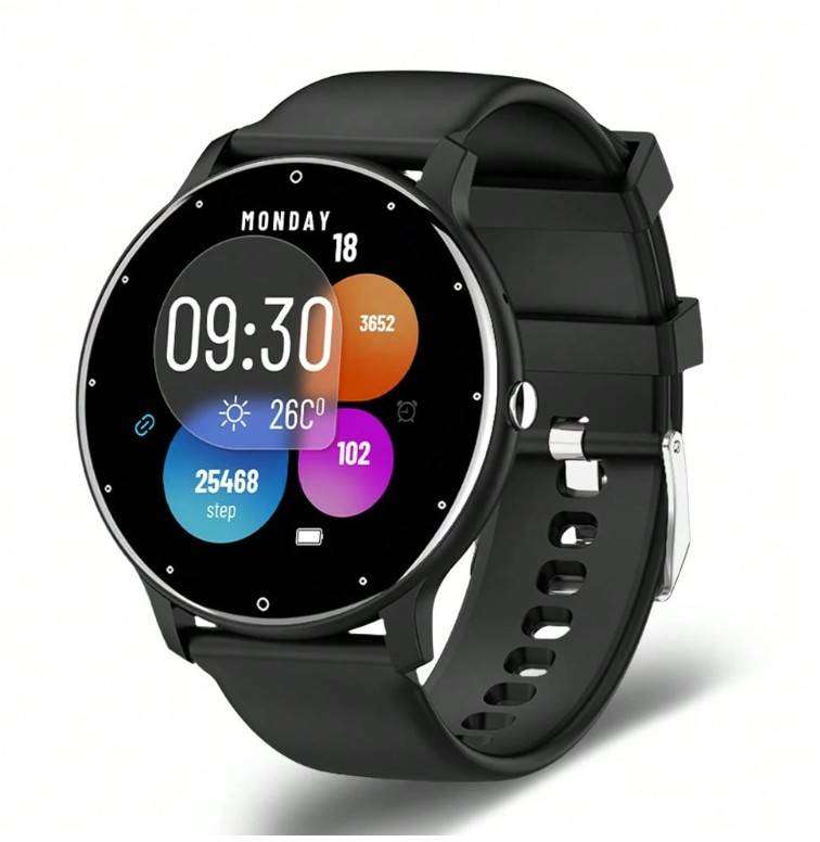 GT1 Smart Watch with Magnetic Charger -  Black