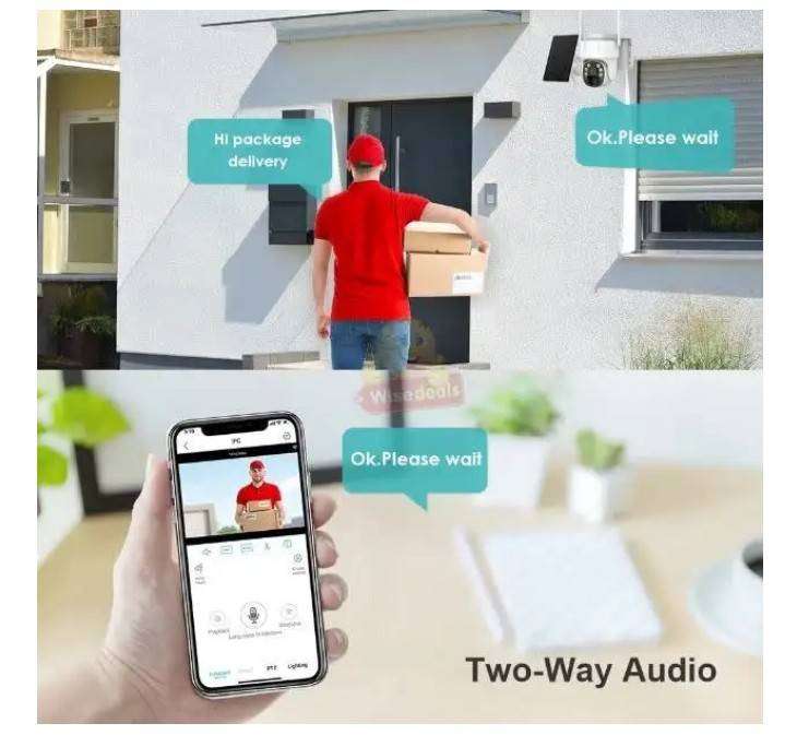 Intelligent Solar Energy Alert PTZ Camera - WIFI