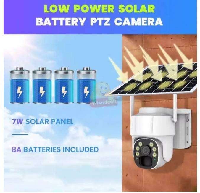 Intelligent Solar Energy Alert PTZ Camera - WIFI