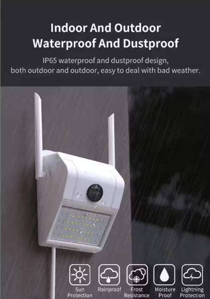 Smart Induction Outdoor  Camera With Motion Detection And Light