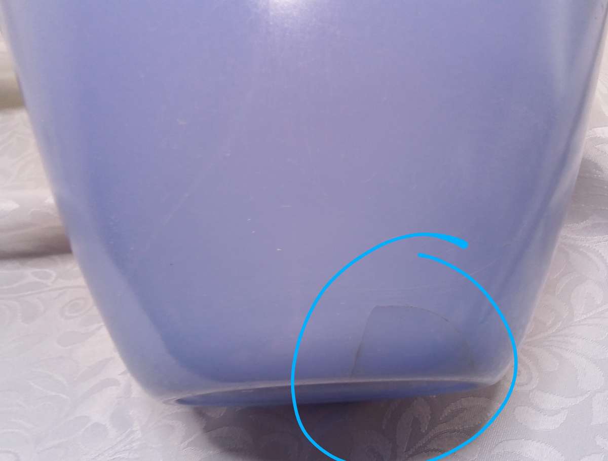 Charming blue milk glass bowl