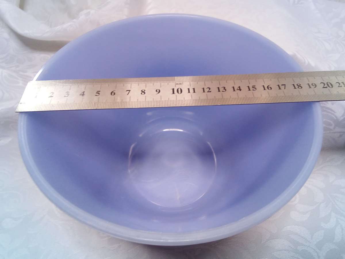 Charming blue milk glass bowl