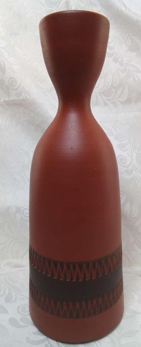 Quality vintage handmade pottery vase by Alois Böhm, c. 1950's